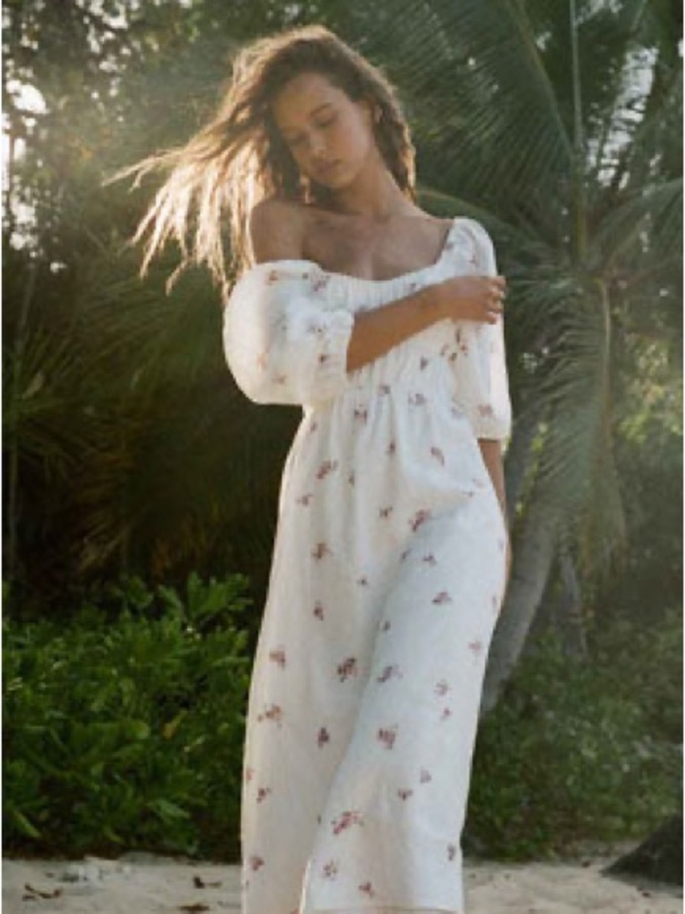Turquoise Lane pippa midi linen size small